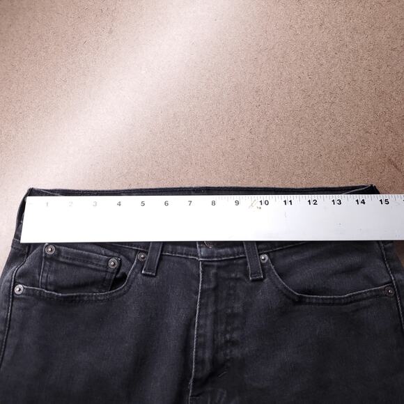 Levi's 505 Jeans Men 29x30 Black Straight Leg Grunge 90s Minimalist Casual Retro - Picture 10 of 14